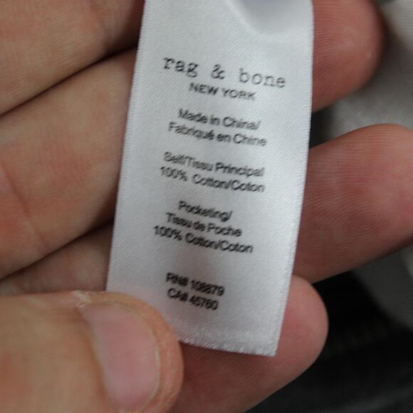 Rag Bone Pants Women 32 Miramar Shea Relaxed Straight Terry Sweatpant Jeans Gray - Picture 10 of 16